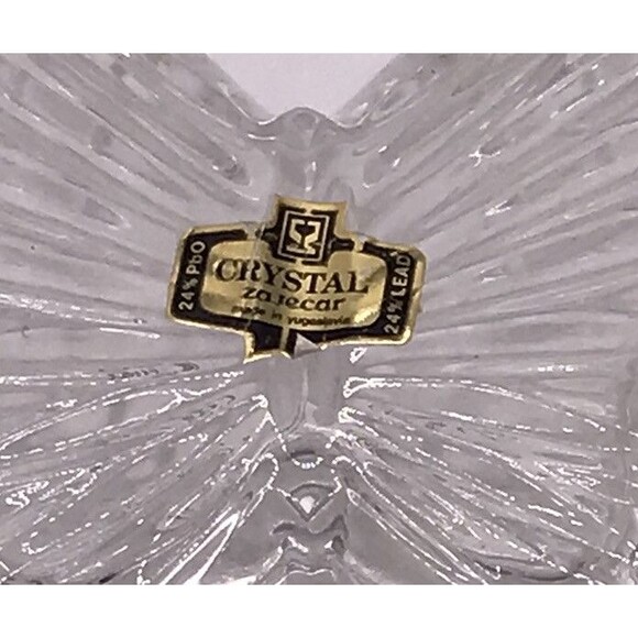 Forever Crystal Butterfly Trinket Box 24% Lead Crystal Rings Necklaces Earrings - Picture 5 of 9